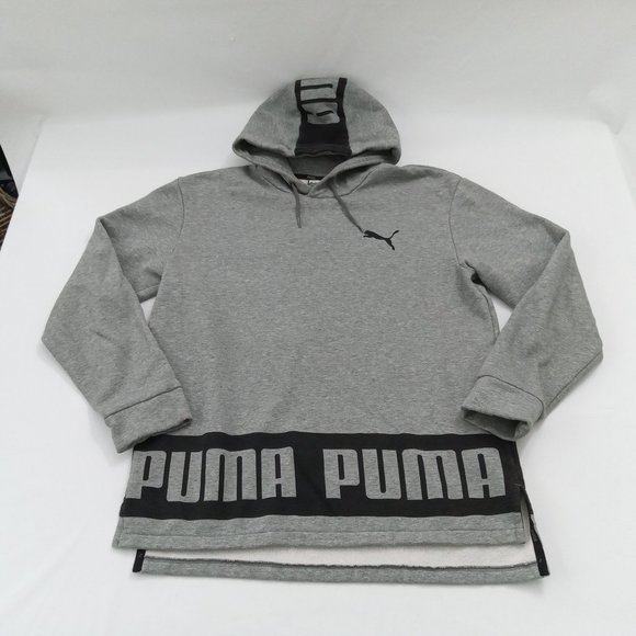 Puma (Sz.M) Men's Gray Pullover Hoodie Sweatshirt - Picture 1 of 5
